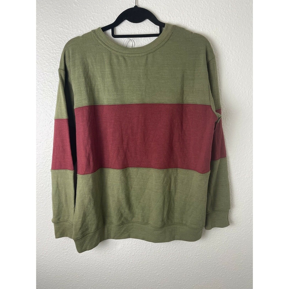 Velvet Heart olive green color‎ block sweater Long Sleeve Sz Large NWT - Picture 4 of 6